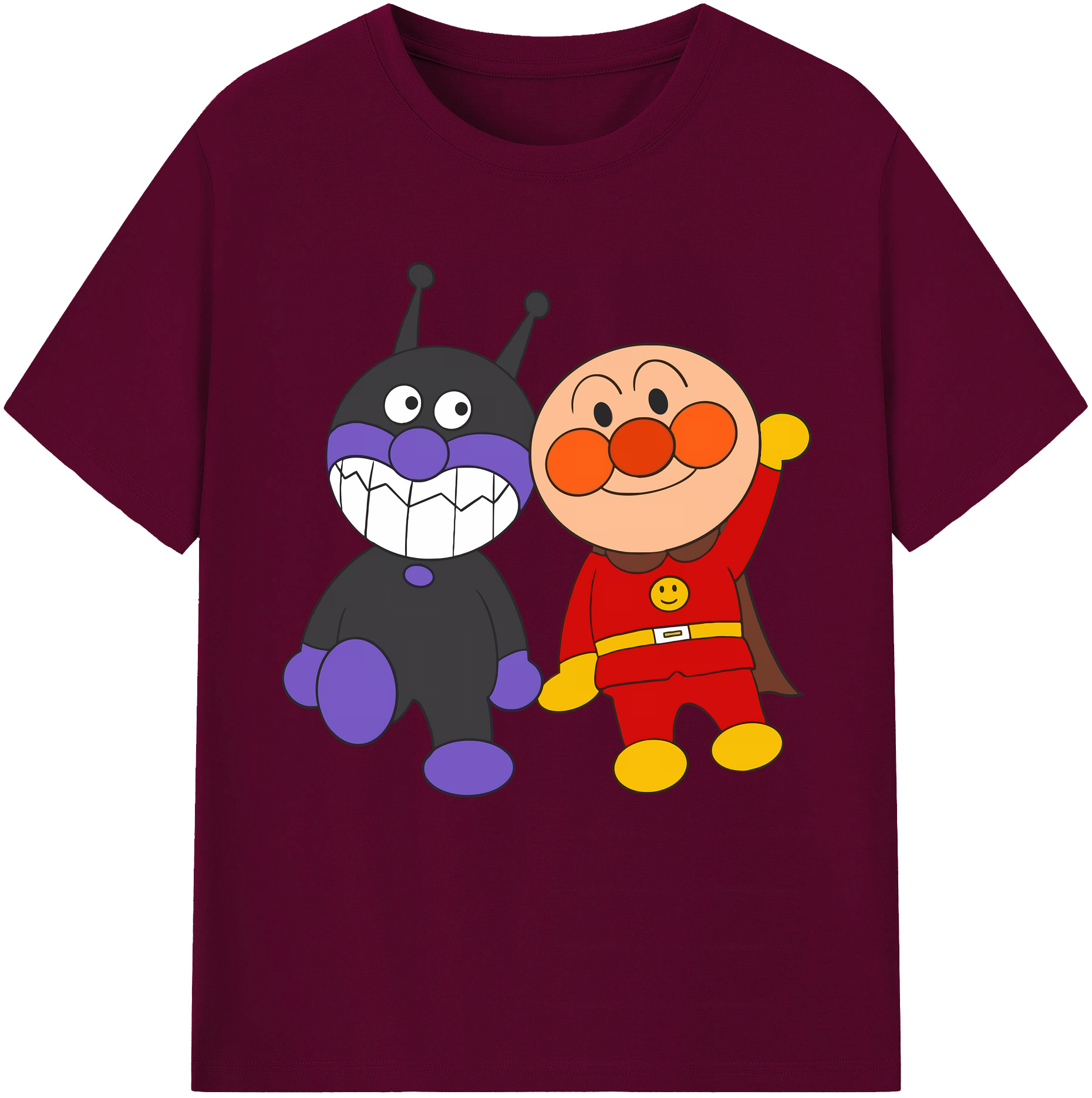 （画像用） アンパンマン Anpanman レディースカジュアルプリントTシャツ（綿100％）